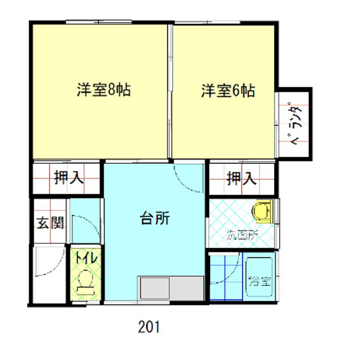 コーポ兼山の間取り