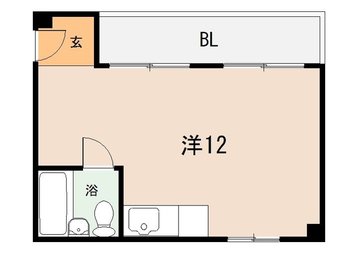 大阪府東大阪市長栄寺(マンション)の賃貸物件の間取り