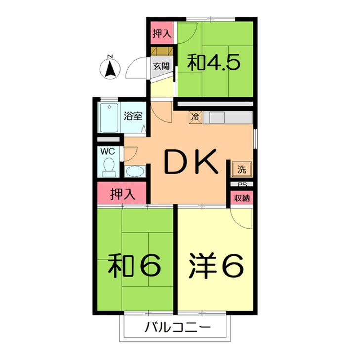 フラワーヒルの間取り