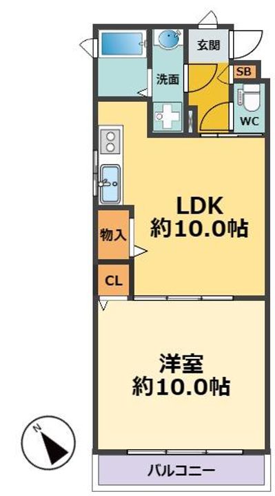 メープル甲子園の間取り