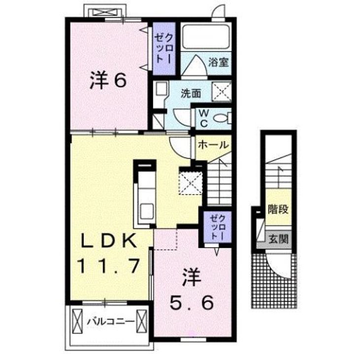 ピア六条IIの間取り