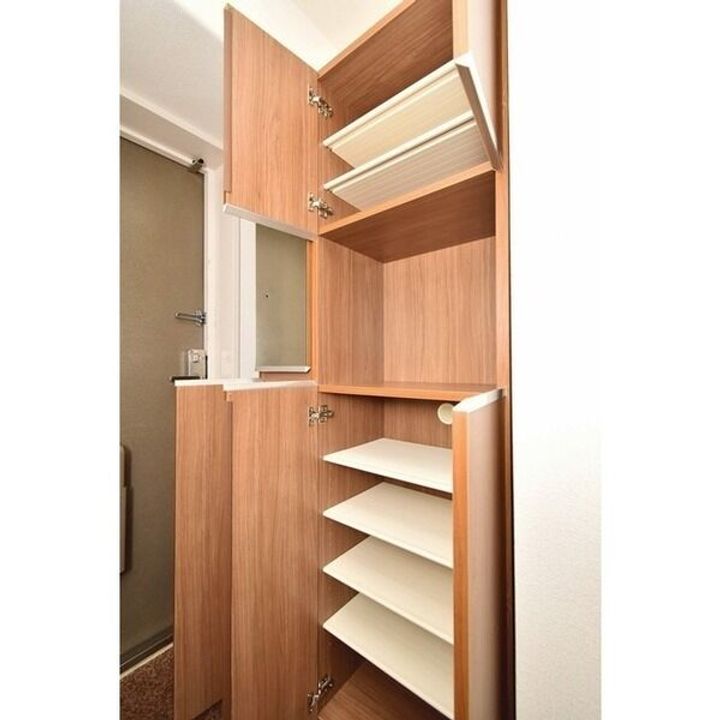 ライフ野江の玄関