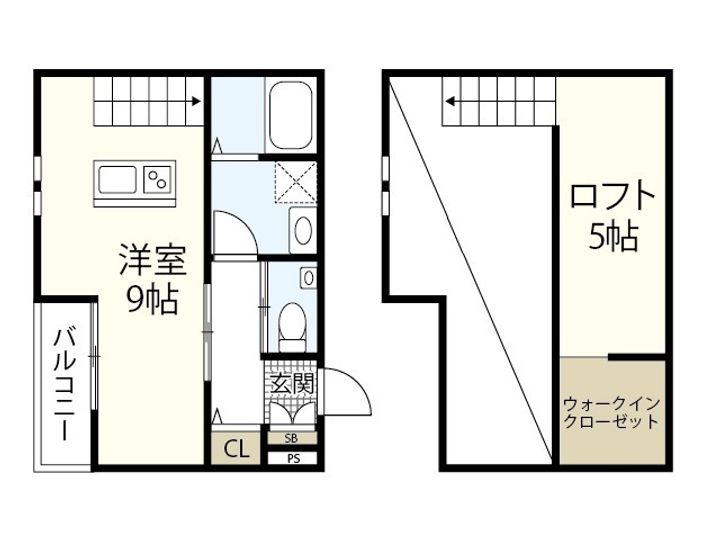87g K-Brand’jr 草津浜町の間取り