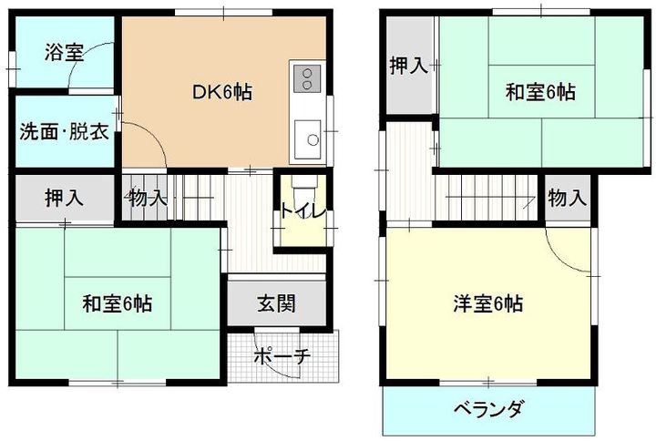 岡山県総社市金井戸(一戸建)の賃貸物件の間取り