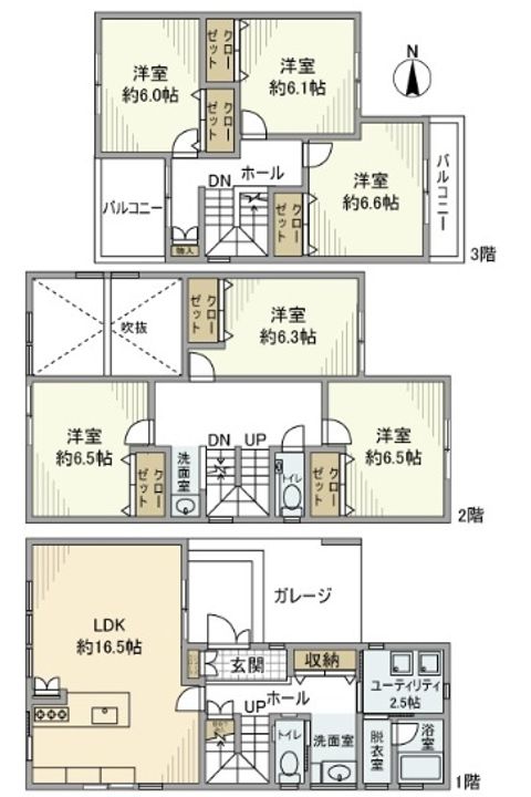 大阪府八尾市山本町南1(一戸建)の賃貸物件の間取り
