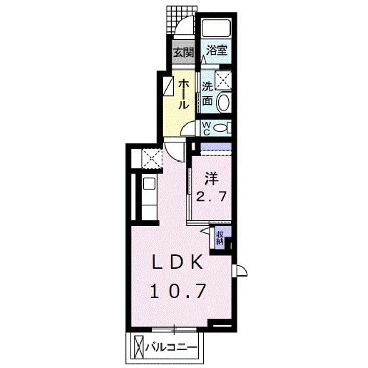 群馬県高崎市貝沢町(アパート)の賃貸物件の間取り