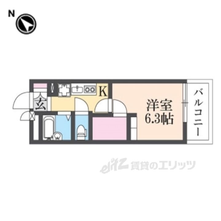 レオパレスひらかたの間取り