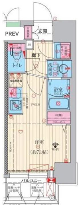 ファーストフィオーレ大阪ウエストウェルビングの間取り