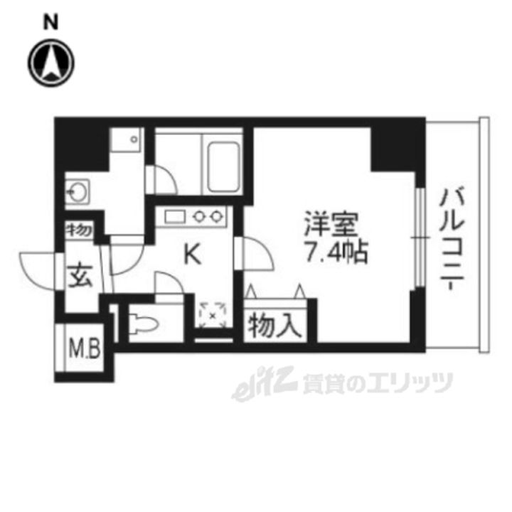 クリスタルグランツ京都御所西の間取り