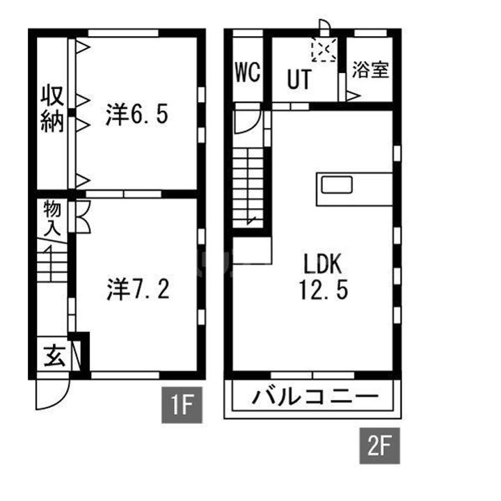 ショコラ新宿の間取り