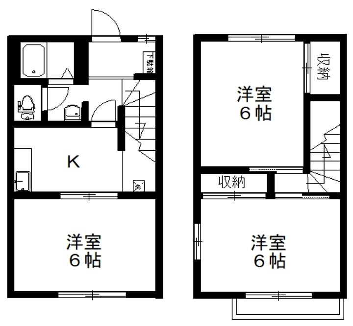 レジデンスARAI Bの間取り
