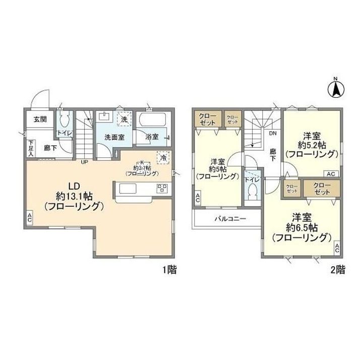 東京都世田谷区北烏山7(一戸建)の賃貸物件の間取り