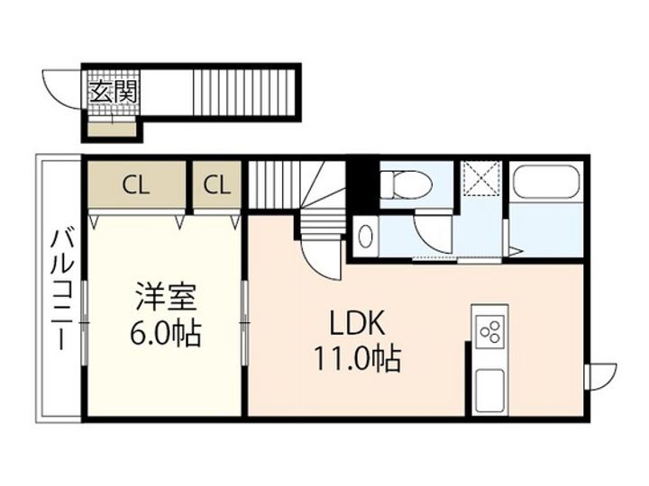 ハイツ海田稲荷町の間取り