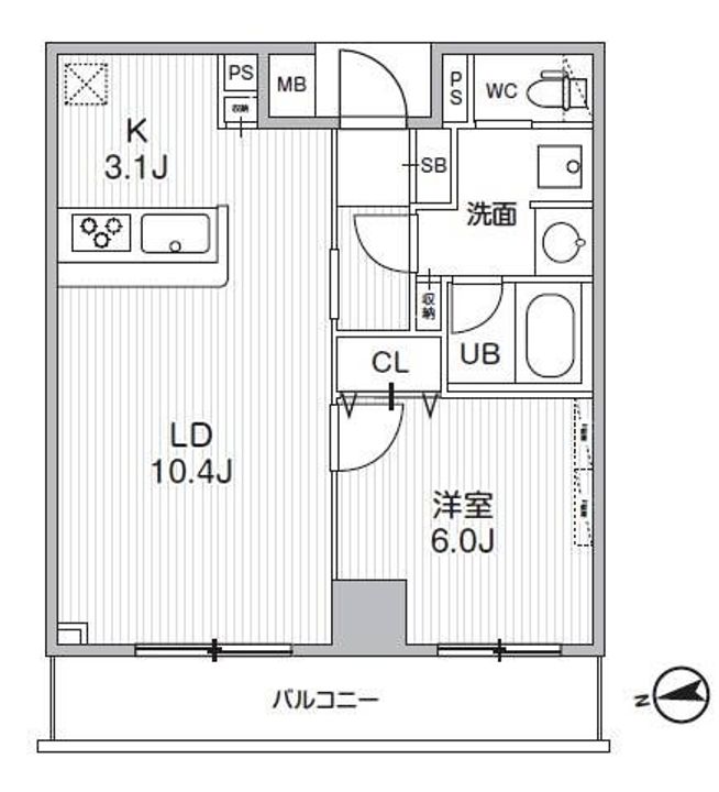 HF曳舟レジデンスの間取り