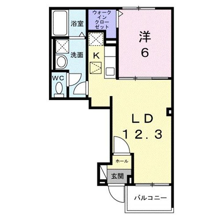 埼玉県比企郡嵐山町大字菅谷(アパート)の賃貸物件の間取り