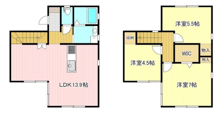 静岡県浜松市中央区富塚町(一戸建)の賃貸物件の間取り