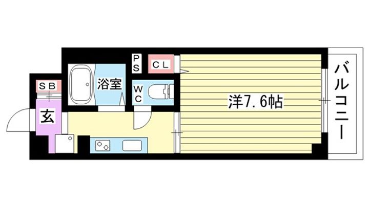 大阪府豊中市南桜塚3(マンション)の賃貸物件の間取り