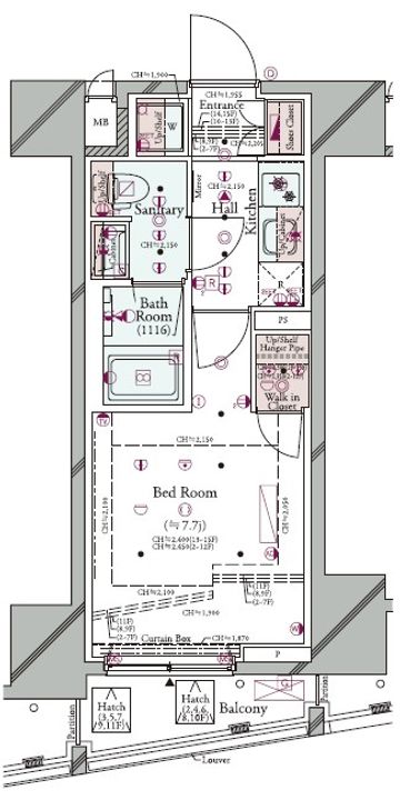 コンシェリア東京 <HIGASHIJUJO RESIDENCE>の間取り
