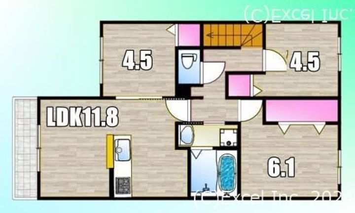 東京都八王子市大楽寺町(アパート)の賃貸物件の間取り