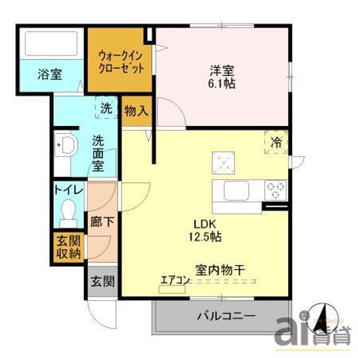 埼玉県富士見市鶴馬1(アパート)の賃貸物件の間取り