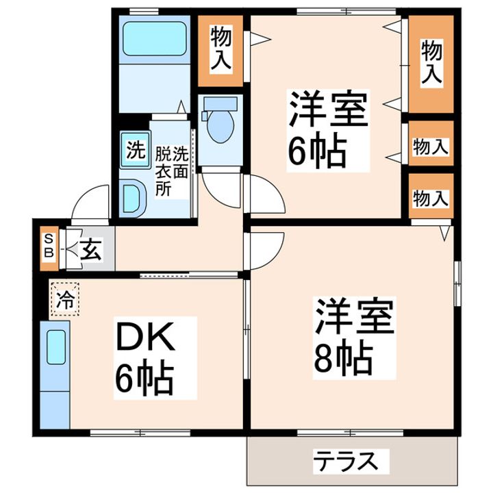 キャッスルコンフォートの間取り