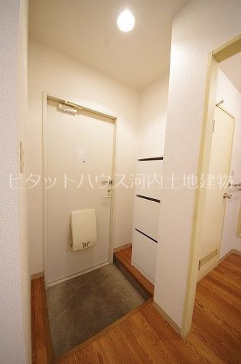 石濱コモンシティー Fの玄関