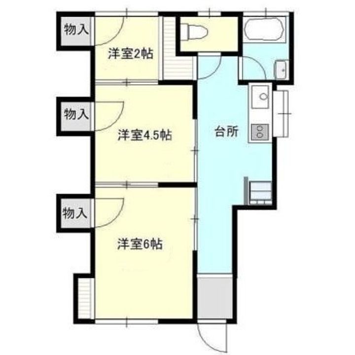さくらアパートメント天神の間取り