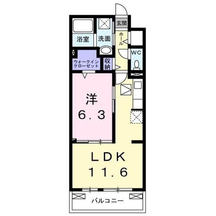 埼玉県川口市上青木1(アパート)の賃貸物件の間取り