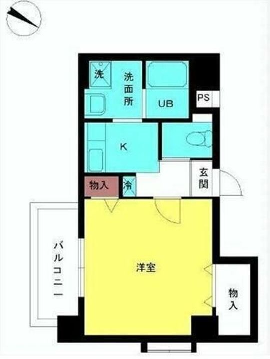 東京都新宿区北山伏町(マンション)の賃貸物件の間取り