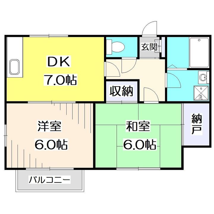 東京都西東京市下保谷4(アパート)の賃貸物件の間取り