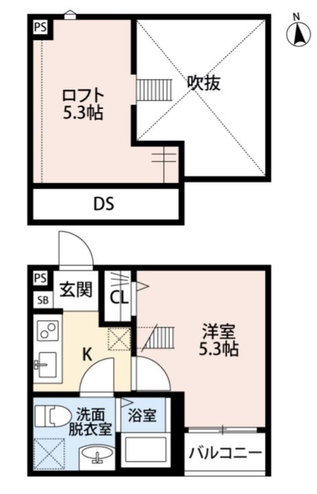 カスミ美原町の間取り