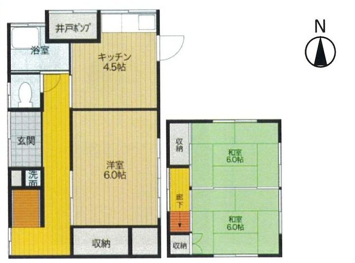 高知県高知市上本宮町(一戸建)の賃貸物件の間取り