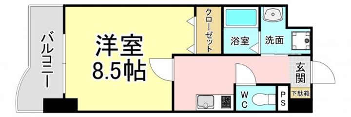 福岡県北九州市八幡西区陣原3(マンション)の賃貸物件の間取り
