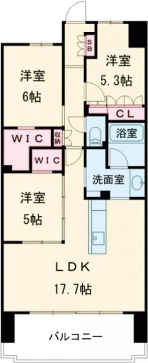 ファインレジデンス高崎鞘町の間取り