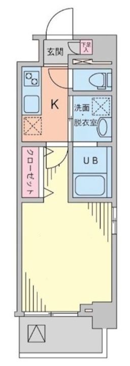 東京都荒川区南千住2(マンション)の賃貸物件の間取り