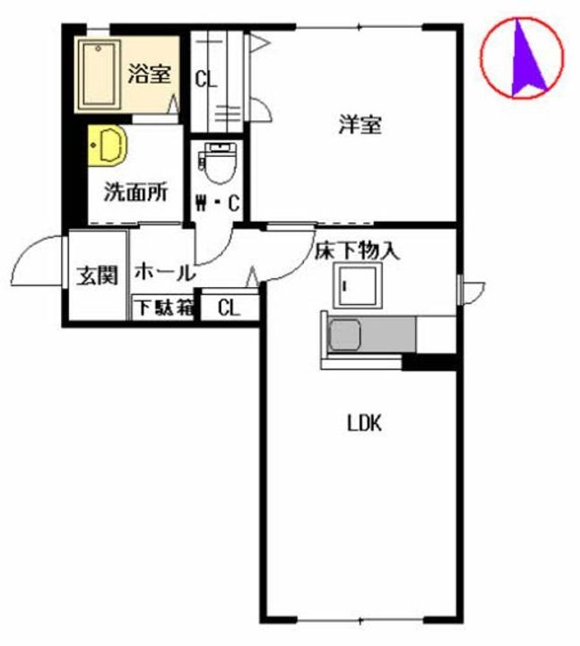 ソフィア尾ノ上 Aの間取り