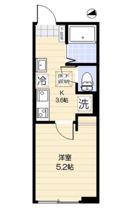 千葉県松戸市新松戸4(アパート)の賃貸物件の間取り