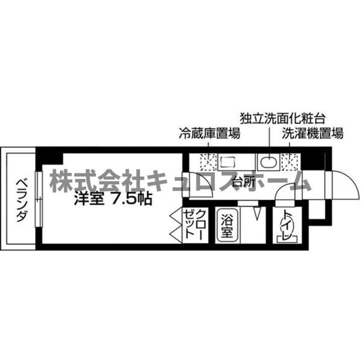 大阪府大阪市北区中崎西3(マンション)の賃貸物件の間取り