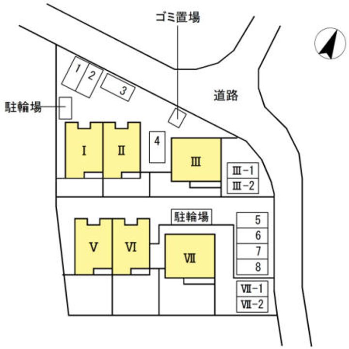 グランコートVIIの地図