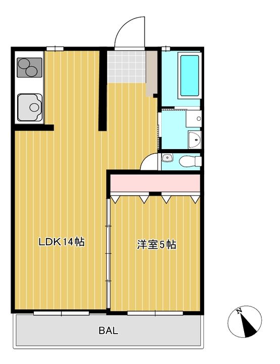 沖縄県島尻郡南風原町字新川(マンション)の賃貸物件の間取り