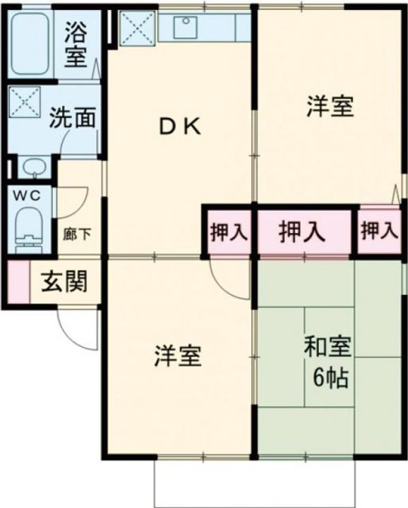 ORコーポの間取り