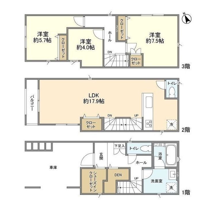 埼玉県さいたま市南区辻2(一戸建)の賃貸物件の間取り