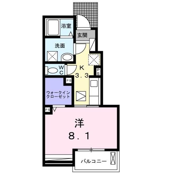 フレスカBの間取り