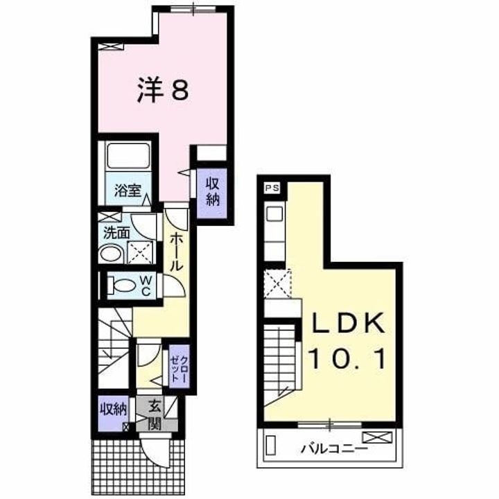 東京都八王子市川口町(アパート)の賃貸物件の間取り