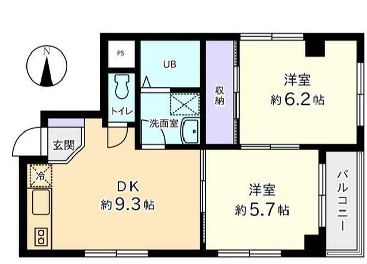 東京都墨田区石原4(マンション)の賃貸物件の間取り