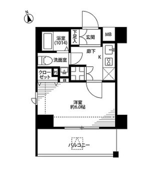 東京都品川区戸越1(マンション)の賃貸物件の間取り