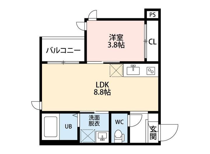 REGALEST肥後大津駅の間取り