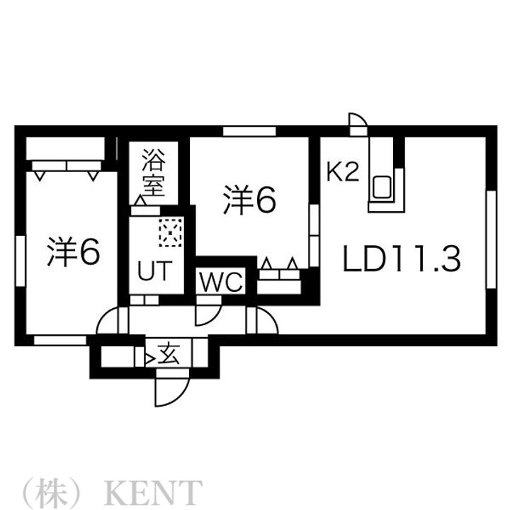 ガーデン琴似の間取り