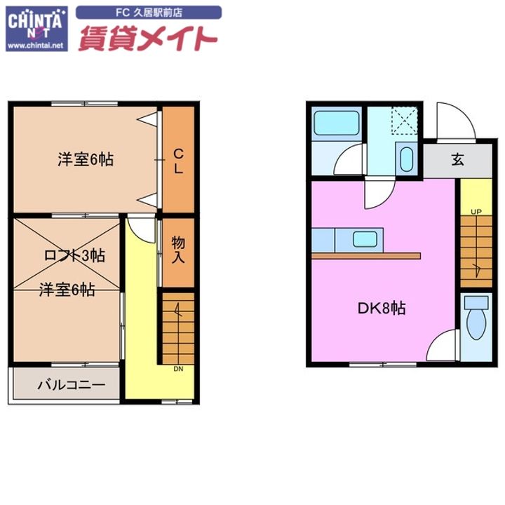 三重県津市高茶屋小森上野町(一戸建)の賃貸物件の間取り