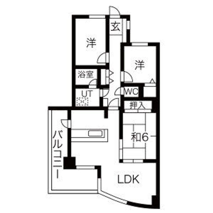 イマージュアークヒルズ黒崎西の間取り